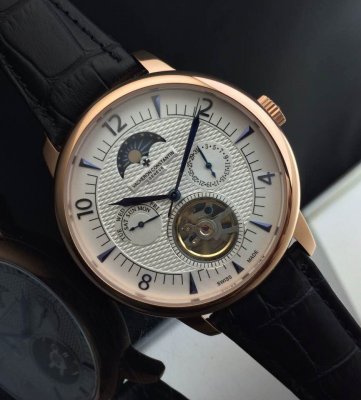 VACHERONCONSTANTIN (custom�� ������ Swiss eta Automatic Movment,Sapphire Glass,Italy Leather Band)