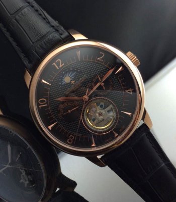 VACHERON CONSTANTIN VACHERONCONSTANTIN (custom�� ������ Swiss eta Automatic Movment,Sapphire Glass,Italy Leather Band)