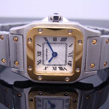[Cartier] 487904-silver&gold white(S)    