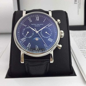 [Patek Philippe] (custom�� ������ Swiss eta Automatic Movment,Sapphire Glass,Italy Leather Band)