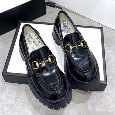[Gucci] ���� Horsebit GG velvet loafers 19101133