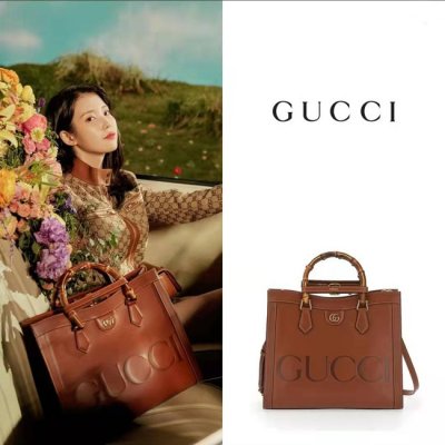 [Gucc] ���� Diana medium tote bag 655658 17QDT