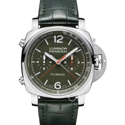 [LUMINOR PANERAI] ��̳븣 �ĳ׶��� Chrono Flyback Verde Militare PAM01296