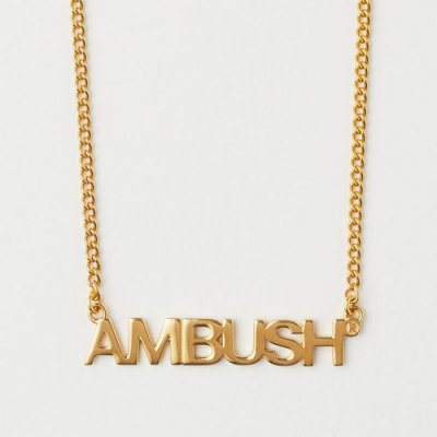 [AMBUSH] ���ν� NAMEPLATE NECKLACE 23070538