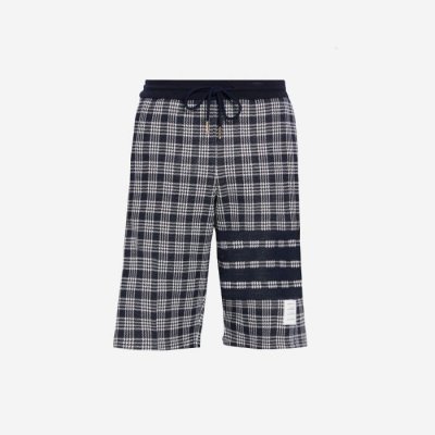 [Thom Browne] ������ũ�� üũ ��ī�� �缱 ����Ʈ ���� ���̺� MJQ052A-07993-415