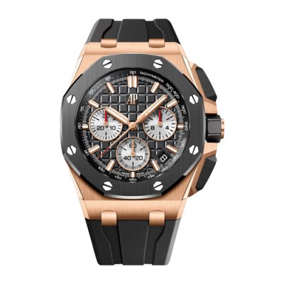 [AUDEMARS PIGUET] �������ǰ� �ξ� ��ũ ������� �������ε� ũ�γ�׷��� 43mm ���� ���̾� �����ƽ ��Ż �ð� 26420RO.OO.A002CA.01