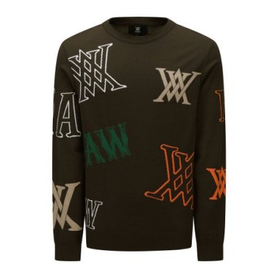[Anew] � MEN LOGO INTARSIA PULLOVER_BR 23120935
