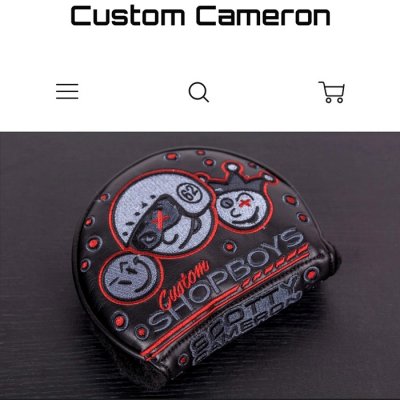 [scottycameron] ��īƼ ī�޷� Custom Shop "Shop Boys" Mid Round Putter Headcover - Black 24010340