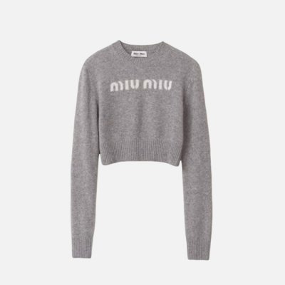 [MiuMiu] �̿�̿� �� ĳ�ù̾� ������ Wool and cashmere sweater MML809 13K1 F0031 S 232