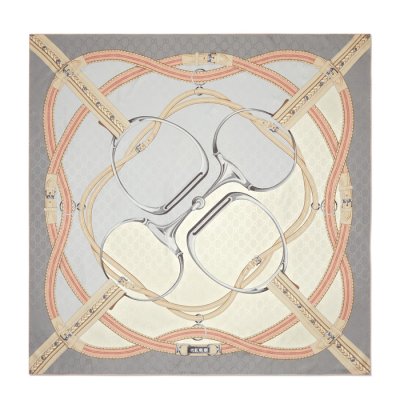 [Gucci] ���� Silk Horsebit Scarf 24022635