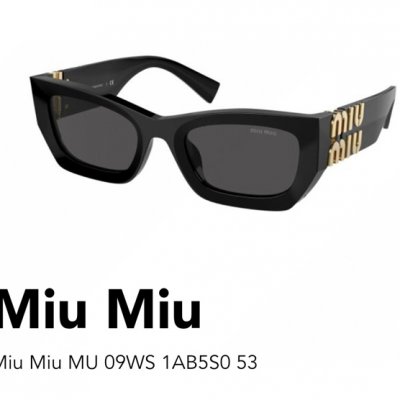 MIU MIU [MiuMiu] �̿�̿� �̿� �۸��� ���۶� 0MU09WS 1AB5S0