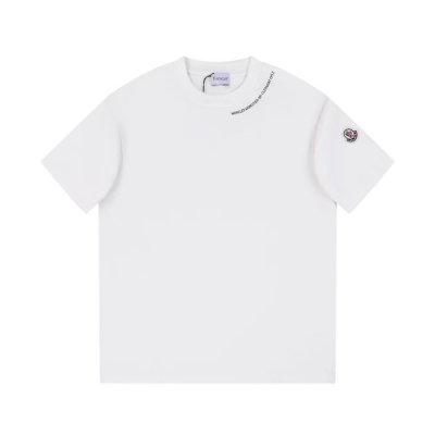 [Moncler] ��Ŭ���� �ΰ� Ƽ���� ȭ��Ʈ Logo Accent T-Shirt White J10918C000448390T034