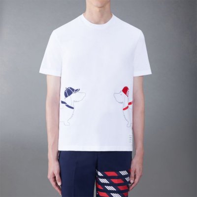 [Thom Browne] ����� �佺Ƽ�� ���� �ݼҸ� ���� Ƽ MJS239E-J0058-100