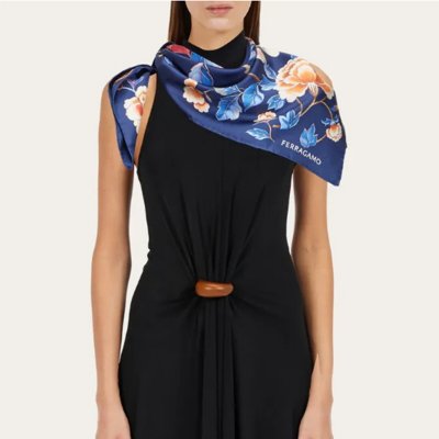 [Ferragamo] ��󰡸� �巡�� ����Ʈ ��ũ Ǯ��� 310166 771971