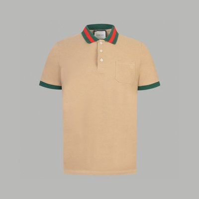 [Gucci] ���� ��ī�� ��ư ���� ���� ����Ƽ 701735 XJELJ 2219 Cotton piquet polo with Web collar