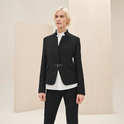 [Hermes] �����޽� Jacket in scuba wool H3H0217DX0234