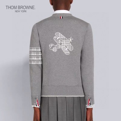 [Thom Browne] ����� ��ư �÷��� ��ī�� �� 4-�� ���̳� ī��� MKC386AY3006055