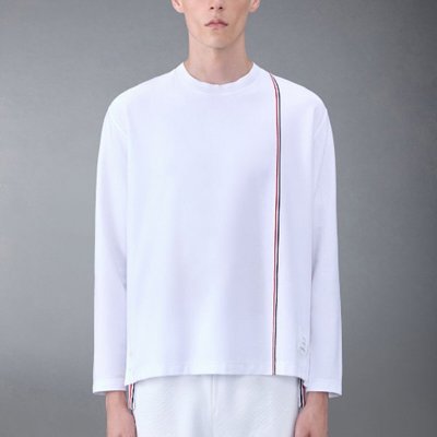 [Thom Browne] ����� �ñ״�ó ��Ʈ������ Ƽ���� MJS253AJ0138100