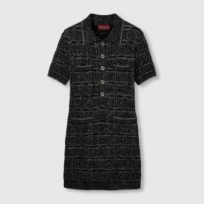 [Gucci] ���� �� �� ��� üũ ��ī�� �巹�� 811549 