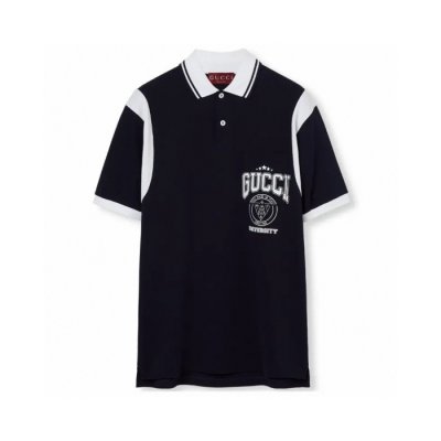 [Gucci] ���� Cotton piquet polo shirt with print 811426 XJG2A 4027