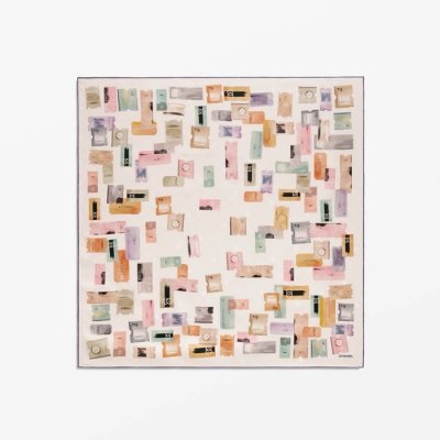 [Chanel] ���� ������ ��ī�� Jacquard Silk Twill ����Ʈ ��ũ, ��Ƽ �÷� AAA485 B18258 NZX92
