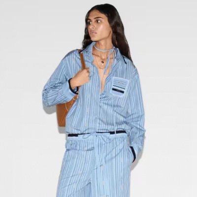 [Gucci] ���� Printed cotton poplin shirts