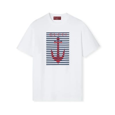 [Gucci] ���� Printed cotton jersey T-shirt 796395 XJHDI 9034