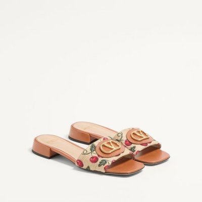 [Valentino] �߷�Ƽ�� VLOGO SIGNATURE CHERRYFIC SLIDE SANDAL 20MM 6W0S0LT0NNX_32H