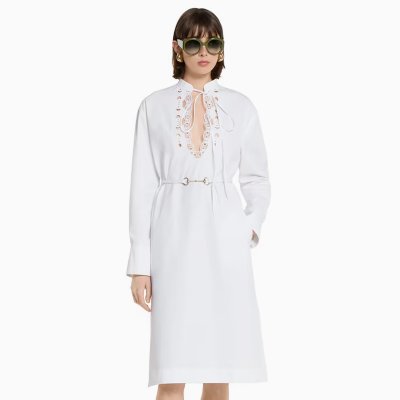 [Gucci] ���� ��ư ���ø� ���� �巹�� 832027 Z8B14 9000