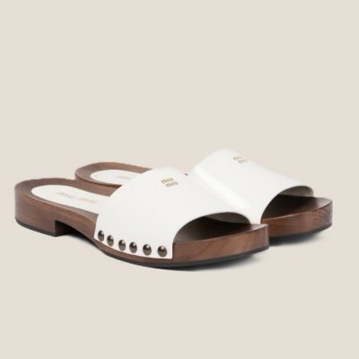 MIU MIU [Miumiu] �̿�̿� Patent leather clogs 5Z425E_069_F0009