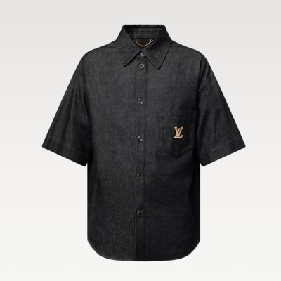 [Louis vuitton] ���̺��� Short-Sleeved Chambray Shirt 1AHVW4