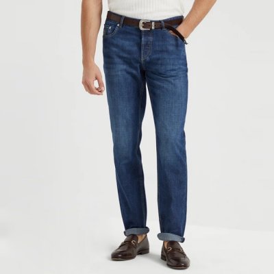 [Brunello Cucinelli] ���ڷ� ��ġ�ڸ� �����۵� ���� Tapered Jeans 000000000007778090