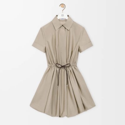 [LOEWE] �ο��� Short sleeve dress in cotton and silk S359Y09XJF