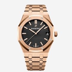 [AUDEMARS PIGUET] ������ �ǰ� �ξ� ��ũ �������ε� 41mm ��ũ ��� �극�̽��� ���� 15500OR-OO-1220RO-01