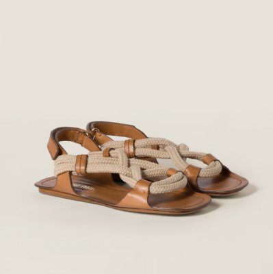 MIU MIU [Miumiu] �̿�̿� Flat cord sandals 5X415E