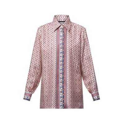 [Louis vuitton] ���̺��� Scarf Print Silk Shirt 1AHHVQ