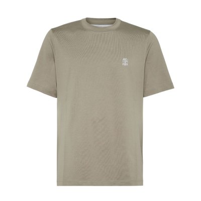 [Brunello Cucinelli] ���ڷ� ��ġ�ڸ� ü��Ʈ �ΰ� ��ư ���� Ƽ���� 1716924 M0B138440 C0G32