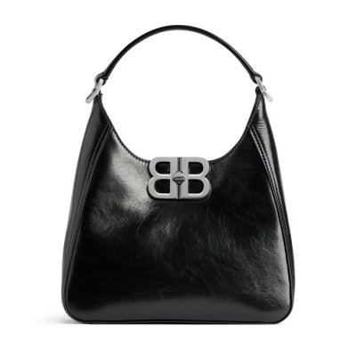 [Balenciaga] �߷��þư� BB Soft Small Hobo Bag in Black 8019282AAIY1000
