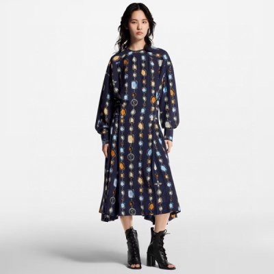 [Louis vuitton] ���̺��� Long-Sleeved Necklace Dress 1AHZXZ