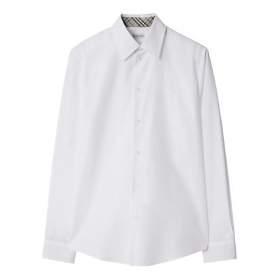 [Burberry] ������ Check Cuff Stretch Cotton Poplin Shirt 25072830