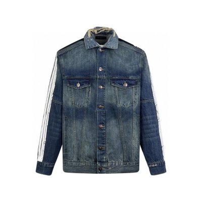 [Balenciaga] �߷��þư� Men's Cut-up Tracksuit Jacket in Blue 831688TSW714011