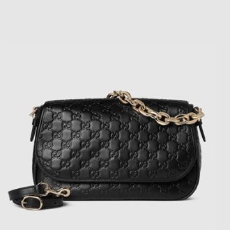 [Gucci] ���� GG Emblem medium shoulder bag