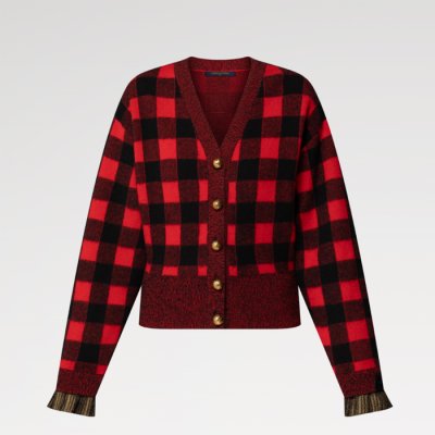 [Louis vuitton] ���̺��� Graphic Check Knit Cardigan 1AIRDN