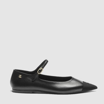 [Chanel] ���� Lambskin & Grosgrain Mary Janes  G46849