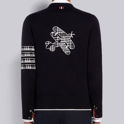 [Thom Browne] ����� ��ư �÷��� ��ī�� �� 4-�� ���̳� ����� MKC386AY3006415
