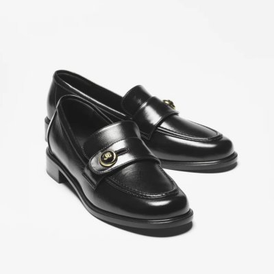 [Chanel ���� Shiny Calfskin Moccasins G46796