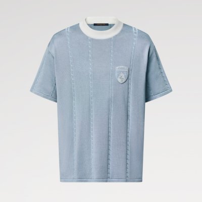 [Louis vuitton] ���̺��� Silk-Cotton Short-Sleeved Crewneck  1AIJYJ