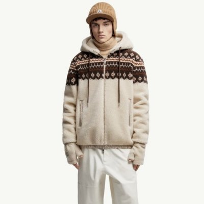 [Moncler] ��Ŭ���� Geometric Jacquard Wool Blend Hoodie K20918G0006489B7O