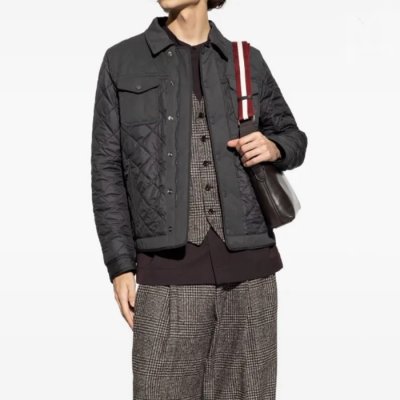 [D & G] Dolce & Gabbana GREY Quilted jacket G9BRCT FUS27-N4032