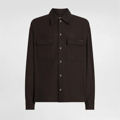DOLCE & GABBANA [D & G] ��ü�ذ��ٳ� Mélange wool mat shirt G5MM6TFURNCM3977